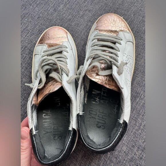 P448 Enn Rose Gold Love Top Snack Shoe Perforated Latner
Size 38 UE 8 US - Picture 9 of 11